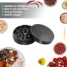 (Black) 2.5 inch Grinder, Portable, Suitable for Kitchen Use