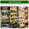 Grow Light for Indoor Plants Abonnyc 96 LEDS Plant Grow Light Strips 10 Inch Warm White Light & Red Light Full Spectrum with Auto On/Off Timer Sunlike Small Grow Lamp for Hydroponics Succulent, 4 Bars