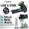 Mamba Monster 3.5g Black USB Electric Herb Grinder. Large Capacity Portable Metal Herbal Machine & Spice Mill for the Kitchen
