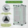 Green Hut Grow Tent 24"x24"x48" 600D Mylar Hydroponic Indoor Grow Tents with Observation Window, Removable Floor Tray and Tool Bag for Indoor Plant Growing 2x2