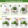 YUYMIKA Grow Lights for Indoor Plants Full Spectrum, 48 LEDs Plant Light for Indoor Plants with 2 Mounting Options, 3 Optional Spectrums, 3/9/12Hrs, 10 Brightness, 7"-26" Height Adjustable (Black)