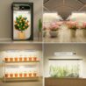 KingLED 2025 KP1000 LED Grow Lights with Yield LEDs 2x2ft Coverage Full Spectrum Grow Lights for Indoor Hydroponic Plants Greenhouse Growing Lamps Veg Bloom Daul Mode