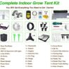 4x4 Grow Tent Kit Complete High Reflective Mylar Indoor Grow Tent 48"x48"x80"+ LED Grow Light Combo Hydroponics Indoor Plant Growing Tent System (Upgraded Grow Tent Kit)