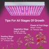 i-Venoya LED Grow Light for Indoor Plants Growing Lamp 225 LEDs UV IR Red Blue Full Spectrum 75W LED Plant Lights Bulb Panel for Hydroponics Greenhouse Seedling Veg and Flower (2 Pack)