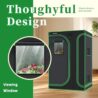 SULIVES Grow Tent, 48" Lx36 Wx72 Indoor Hydroponic Water-Resistant System with Removable Floor Tray and Observation Window, Easy Setup,600D Mylar Hydroponic Dark Room for Indoor use.