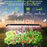 litokam Smart Hydroponics Growing System Kit with APP&WiFi Controlled, 15-Pod Indoor Herb Garden Planter with 2 Grow Modes, 24W Growing LED, Pump System, 24H Timer, Indoor Garden for Home