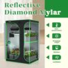 SULIVES Grow Tent, 48" Lx36 Wx72 Indoor Hydroponic Water-Resistant System with Removable Floor Tray and Observation Window, Easy Setup,600D Mylar Hydroponic Dark Room for Indoor use.