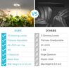 Halo Ring Grow Lights for Small Indoor Plants, Warm+White 48LEDs Full Spectrum Plant Light, Height Adjustable with 5V 2A Adapter, 3/9/12H Timer, 3 Spectral Modes, 10 Dimmable Levels, Angel Ring 1 Pack