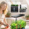 litokam Smart Hydroponics Growing System Kit with APP&WiFi Controlled, 15-Pod Indoor Herb Garden Planter with 2 Grow Modes, 24W Growing LED, Pump System, 24H Timer, Indoor Garden for Home