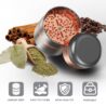 SHUAIYONGLAN Grinder 2.5 Inch Manual Grinder,Silver