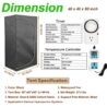 40"x40"x80" Grow Tent Kit Complete High Reflective Mylar Indoor Grow Tent +Portable Full Spectrum LED Grow Light Combo Hydroponics Indoor Plant Growing Tent Room (Full Grow Tent Kit-40"x40"x80")