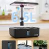 URUQ Hydroponics Growing System Indoor Garden 12 Pods Indoor Gardening System with LED Grow Light Height Adjustable Plants Germination Kit Quiet Smart Pump - Hydroponic Planter Fresh Harvest Black
