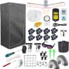 4x4 Grow Tent Kit Complete High Reflective Mylar Indoor Grow Tent 48"x48"x80"+ LED Grow Light Combo Hydroponics Indoor Plant Growing Tent System (Upgraded Grow Tent Kit)