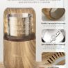 COOL KNIGHT Electric Herb Grinder [Large Capacity/High Rotating Speed]-Electric Grinder for Spices and Herbs (Wood grain 2)