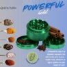 MOONJELLY 2.5" Grinder Mill | Quick-Turn Aluminum (Green)