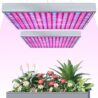 i-Venoya LED Grow Light for Indoor Plants Growing Lamp 225 LEDs UV IR Red Blue Full Spectrum 75W LED Plant Lights Bulb Panel for Hydroponics Greenhouse Seedling Veg and Flower (2 Pack)