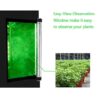 Volowoo Plant Grow Tent, Black, 60x60x120cm, Indoor Growing with Observation Window and Floor Tray
