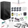 48"x24"x80" Grow Tent Kit Complete 4x2 ft High Reflective Mylar Indoor Grow Tent +Portable Full Spectrum LED Grow Light Combo Hydroponics Indoor Plant Growing Tent Room
