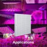 i-Venoya LED Grow Light for Indoor Plants Growing Lamp 225 LEDs UV IR Red Blue Full Spectrum 75W LED Plant Lights Bulb Panel for Hydroponics Greenhouse Seedling Veg and Flower (2 Pack)