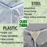Yield Lab 60" x 48" x 80" 2 in 1 Grow Tent Kit with Viewing Windows & Flood Trays – Dual Hydroponic Grow Tents - Smell Proof Grow Tent - for Indoor Growing