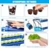 LAPOND A-Type Hydroponics Growing System Kit for Vegetables,Fruits and Herbs,with 72 Plant Sites and Food-Grade PVC-U Pipes,Suitable for Indoor and Outdoor,All New Design