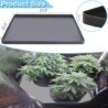 Grow Tent Mat Grow Tents Drip Pan, Grow Tent Complete System Silicone Mat with Raised Edge, Weed Growing Kit Indoor Tray Growing Tent Mat, Non-Slip Waterproof Weed Tent Pad Floor Pan 23.6"x 23.6"
