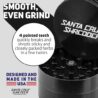 Santa Cruz Shredder Herb and Spice Grinder Made in USA (Large (2.7 Inch), Black)
