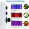 SERWING B1000W LED Plant Grow Light Dimmable,Best Grow Lights for Indoor Plants Full Spectrum, Seed Starting Seedlings Vegetable Hanging Growing Lamps, Double Switch Grow Light for Indoor Plants
