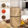 COOL KNIGHT Electric Herb Grinder [Large Capacity/High Rotating Speed]-Electric Grinder for Spices and Herbs (Wood grain 2)