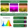Grow Light for Indoor Plants Abonnyc 96 LEDS Plant Grow Light Strips 10 Inch Warm White Light & Red Light Full Spectrum with Auto On/Off Timer Sunlike Small Grow Lamp for Hydroponics Succulent, 4 Bars