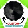 Spice Grinder. 2.5 inch herb grinder with jar attached. Jar offers a larger storage capacity. Anodized Aluminum alloy with glass bottom. (Black, 2.5 Inches x 3 Inches)
