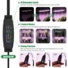 Grow Light 20W Ultra-Thin Panel 150LEDs Full Spectrum Grow Lights for Indoor Plants Under Cabinet Plant, 11.81 inch Grow Lamp with 3/9/12H Timer, 10 Dimmable Levels for Plant Lights Growing 2-Packs