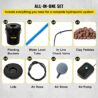 VEVOR DWC Hydroponic System, 5 Gallon 4 Buckets, Deep Water Culture Growing Bucket, Hydroponics Grow Kit with Pump, Air Stone and Water Level Device, for Indoor/Outdoor Leafy Vegetables