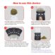 MOFOGDR Electric Grinder Automatic Mini Size Spice Crusher Herbal Grinder with 2PCS Glass Jar of 1.7oz/50ml Rechargeable Herb Grinder (not for grinding nut & coffee bean), Carbon Fiber Pattern