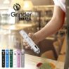 Easy Grinder Clear Glass White Electric Herb Coffee Grinder Pollen Catcher Stainless Steel Blades