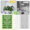 YUYMIKA Grow Lights for Indoor Plants Full Spectrum, 48 LEDs Plant Light for Indoor Plants with 2 Mounting Options, 3 Optional Spectrums, 3/9/12Hrs, 10 Brightness, 7"-26" Height Adjustable (Black)