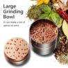 SHUAIYONGLAN Grinder 2.5 Inch Manual Grinder,Silver