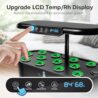 Ahopegarden Indoor Herb Garden Kit: 12 Pod Hydroponics Growing System kit with LED Grow Light, LCD Display, Smart Environmental Detection,Hydroponic Planter for Vegetables, Lettuce, Home Gardening