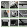 RichYa 4x2 Grow Tent Highest Density Diamond Reflective Mylar Oxford Fabric with Double Transparent Observation Window Extra Hanging Bars High CFM Kit & Floor Tray for Hydroponic Indoor Plant Growing