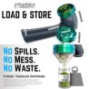 Mamba Original 1g Gray USB Electric Herb Grinder. Small Portable Metal Herbal Grinder Machine & Spice Mill for the Kitchen