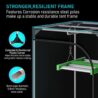 CDMALL 2x2 Grow Tent, 24''x24''x48'' Indoor Plants Growing Dark Room with Accessories Complete Kit Hydroponic Growing System with Hangers, Trellis Netting, Shear, Timer, Humidity Monitor