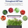 iDOO Hydroponics Growing System Kit 12Pods, Indoor Herb Garden System, with LED Grow Light, Built-in Fan, Auto-Timer, Adjustable Height Up to 11.3", for Home School, for Women Mom