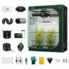 VIVOSUN GIY Smart Grow Tent System 4x2, WiFi-Integrated Grow Tent Kit, with Automate Ventilation and Circulation, Schedule Full Spectrum 200W LED Grow Light, and GrowHub E42A Controller