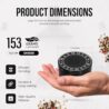 Large 3inch Spice Grinder with Storage
