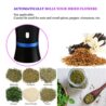 Spacenight Electric Herb Grinder COMPACT for Flower Buds, USB-Rechargeable, 2pcs 1.7oz Glass Herb Chamber - Ideal for Everyday Carry