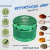 MOONJELLY 2.5" Grinder Mill | Quick-Turn Aluminum (Green)
