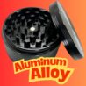 2.5 inch grinder for herbs and spices. Metal shredder has Sharp Metal Teeth & is easy to turn. Large capacity anodized aluminum alloy grinder.