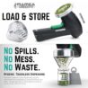 Mamba Monster 3.5g Silver USB Electric Herb Grinder. Large Capacity Portable Metal Herbal Machine & Spice Mill for the Kitchen