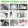 4x4 Grow Tent Kit Complete High Reflective Mylar Indoor Grow Tent 48"x48"x80"+ LED Grow Light Combo Hydroponics Indoor Plant Growing Tent System (Upgraded Grow Tent Kit)