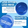 Santa Cruz Shredder Metal Herb Grinder Knurled Top for Stronger Grip 3-Piece Large 2.7" (Blue)